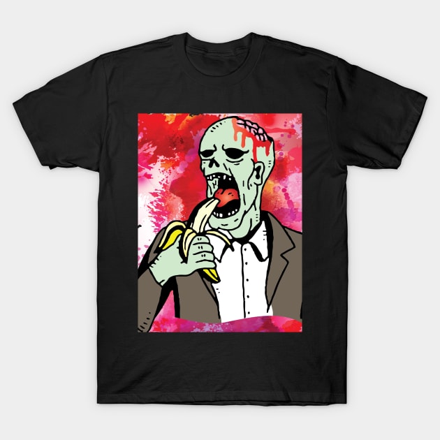 zombie having dessert T-Shirt by lazykitty